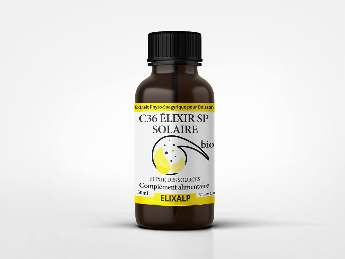 Elixir solaire, extrait spagyrique 50ml